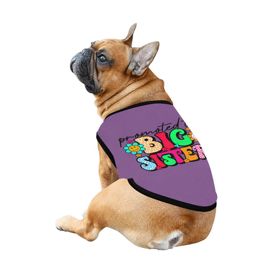 Promoted To Big Sister All Over Print Pet Tank Top-TD Gift Solutions.com