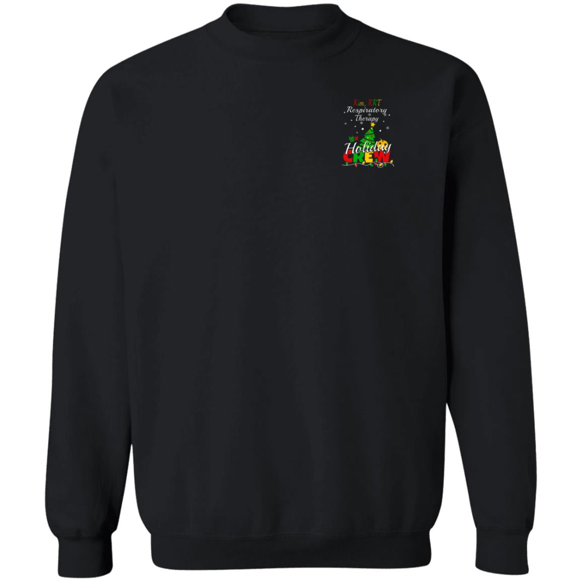 Personalized Respiratory Therapy Holiday Crew Shirts-TD Gift Solutions.com