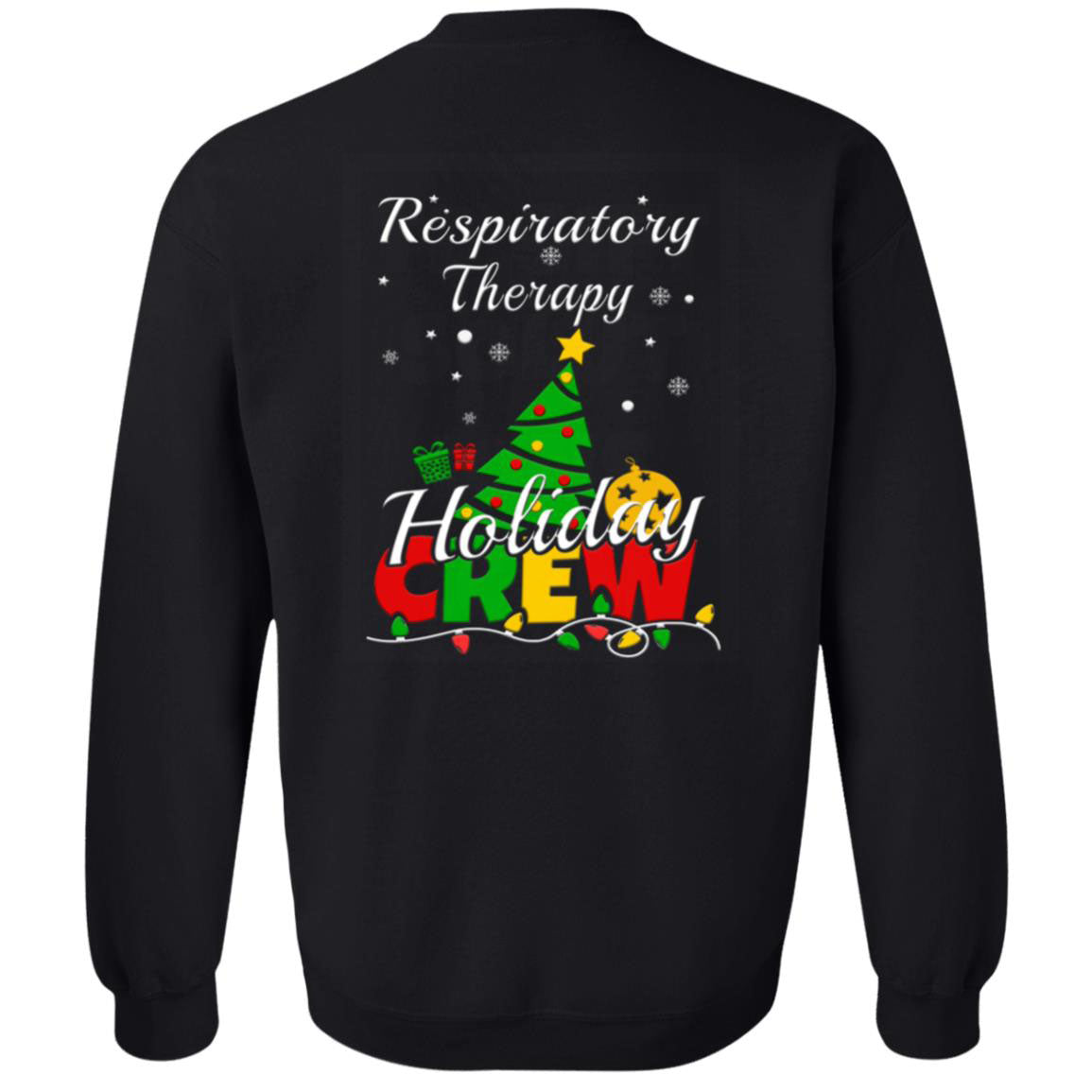 Personalized Respiratory Therapy Holiday Crew Shirts-TD Gift Solutions.com