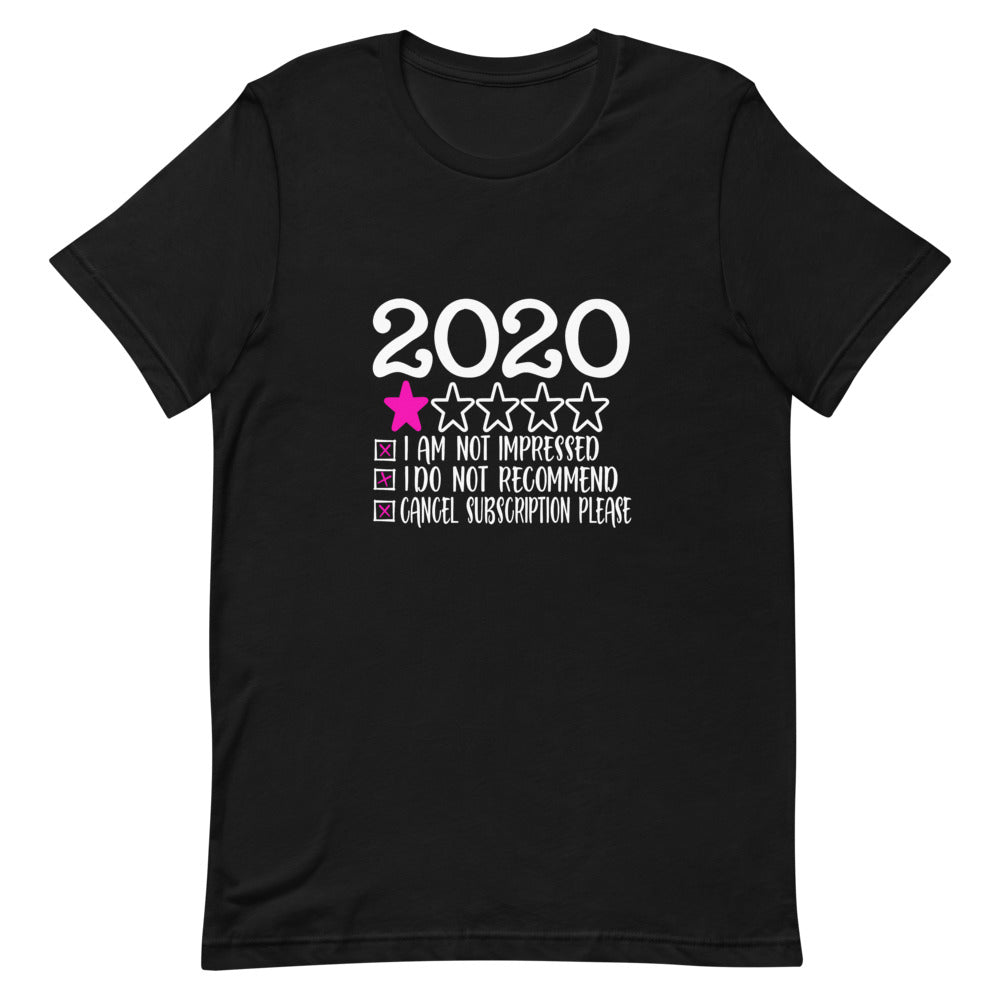 I'm Not Impressed With 2020 Unisex Black T-shirt-T-shirt-TD Gift Solutions.com