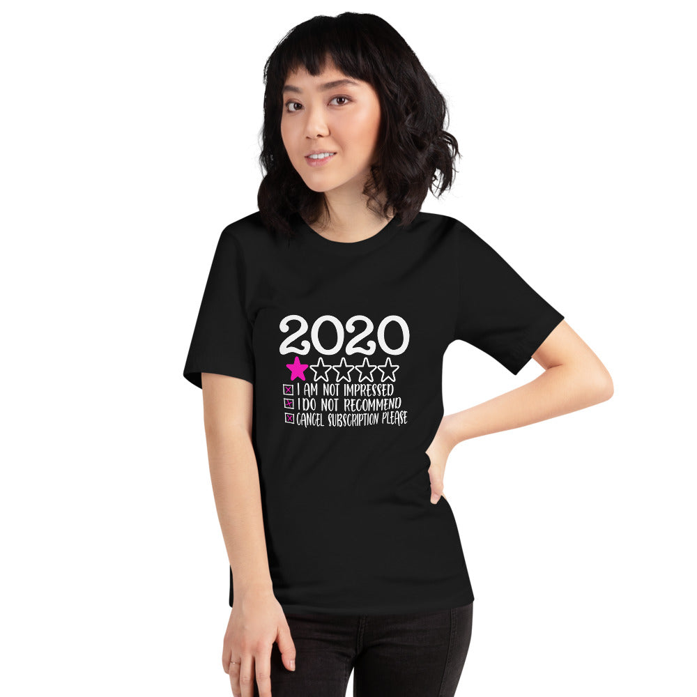 I'm Not Impressed With 2020 Unisex Black T-shirt-T-shirt-TD Gift Solutions.com