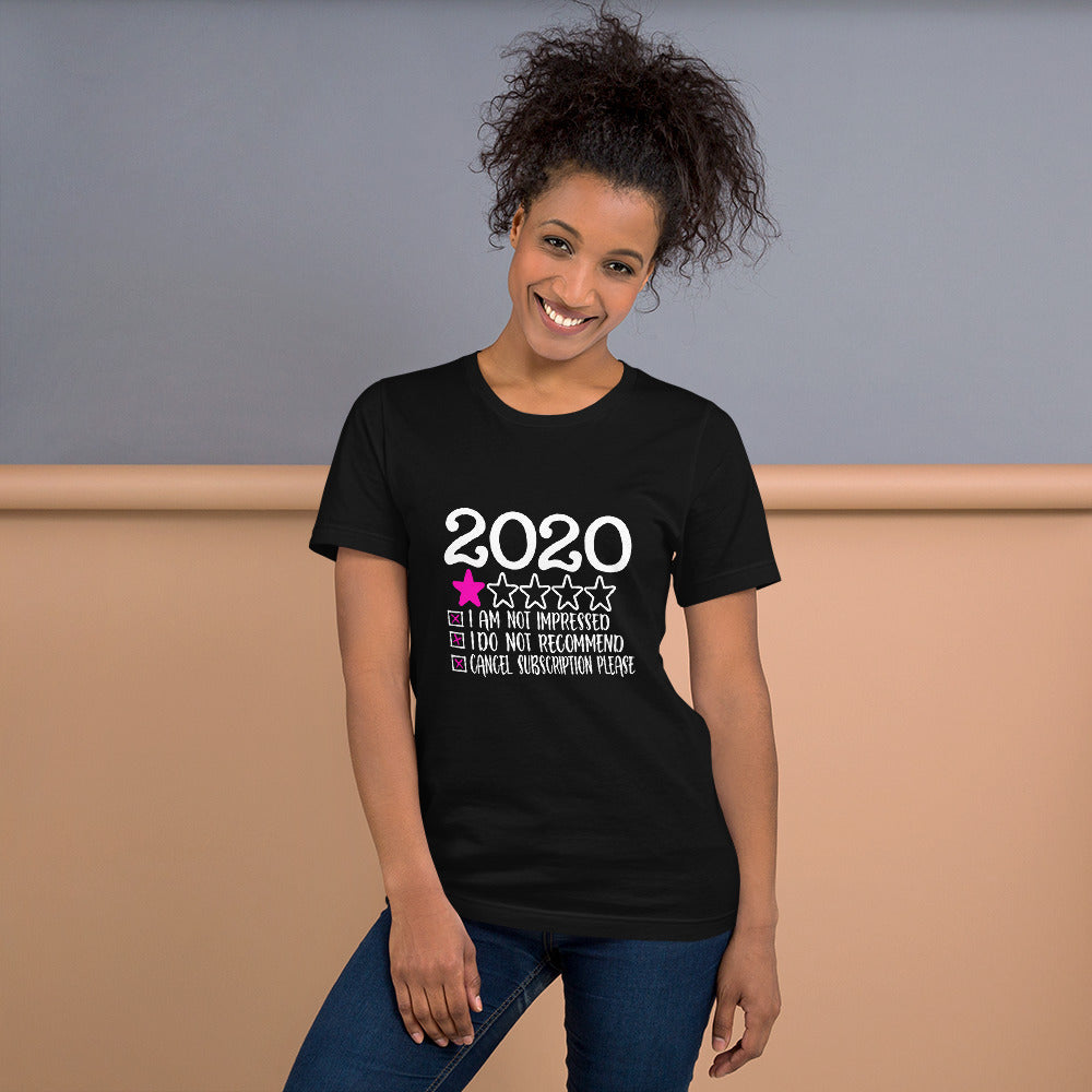 I'm Not Impressed With 2020 Unisex Black T-shirt-T-shirt-TD Gift Solutions.com