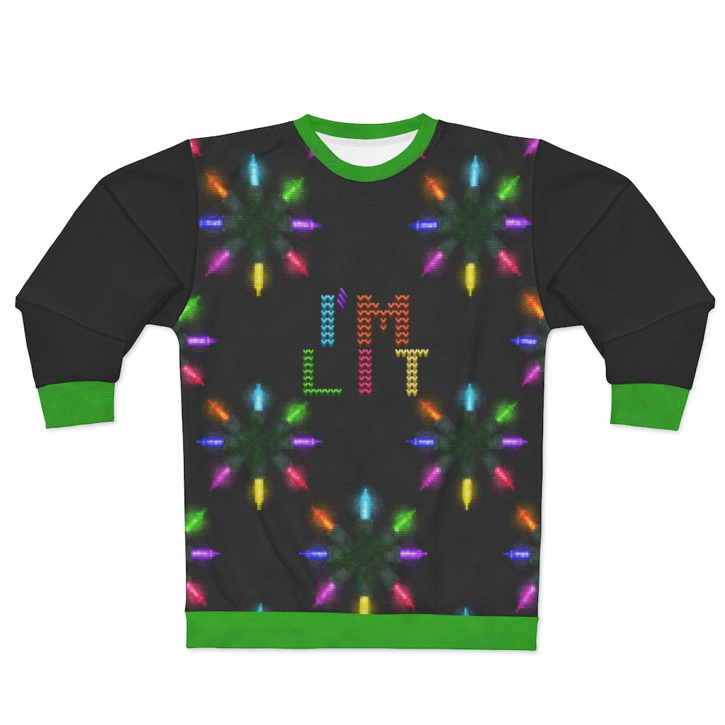 I'm Lit AOP Unisex Ugly Christmas Sweatshirt-All Over Prints-TD Gift Solutions.com