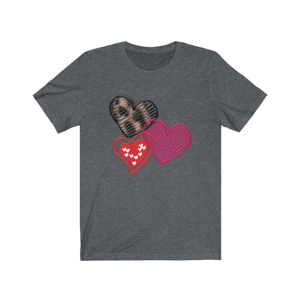 Valentines Day Tshirt | Wild Hearts Bella and Cavas TShirt-T-Shirt-TD Gift Solutions.com