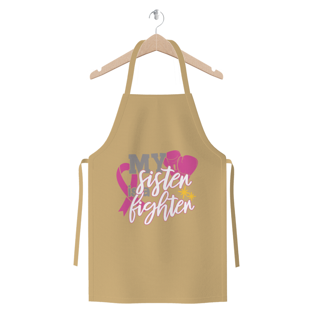 My Sister Is A Fighter 2 Premium Jersey Apron-Apparel-TD Gift Solutions.com