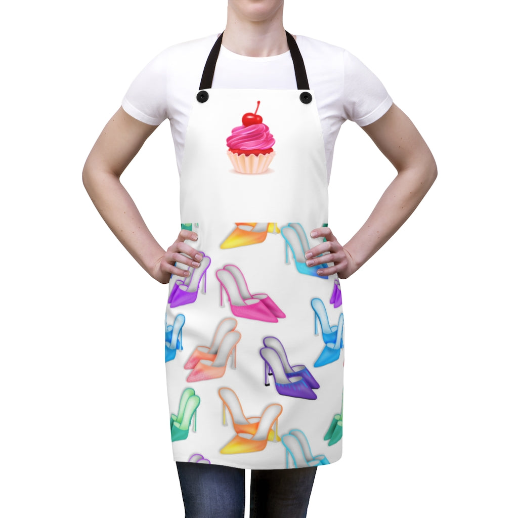 Funny Aprons | Cupcakes And Stilettos Women's Apron-Accessories-TD Gift Solutions.com