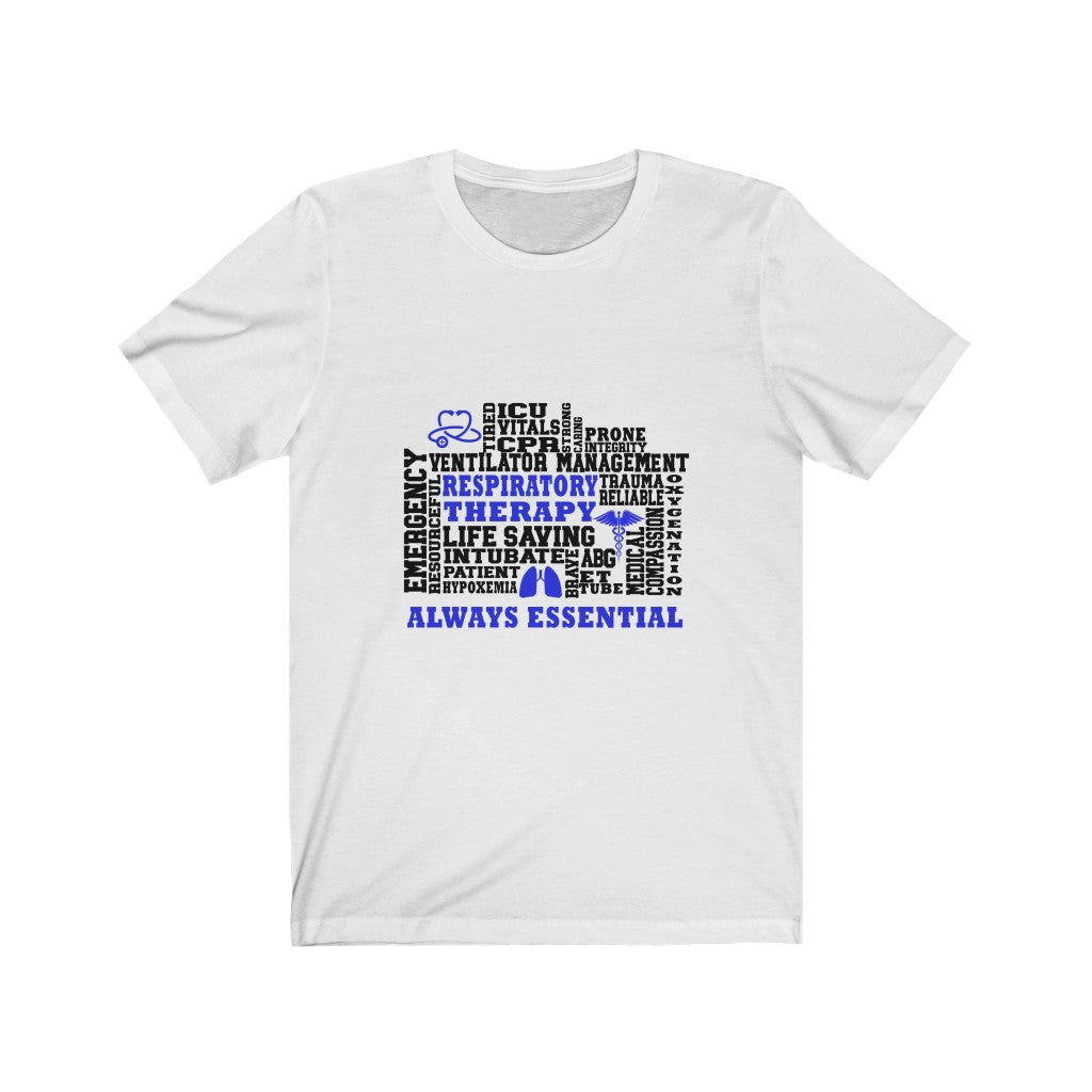 Health Care Worker | Blue Respiratory Therapy Always Essential T-Shirt-T-Shirt-TD Gift Solutions.com