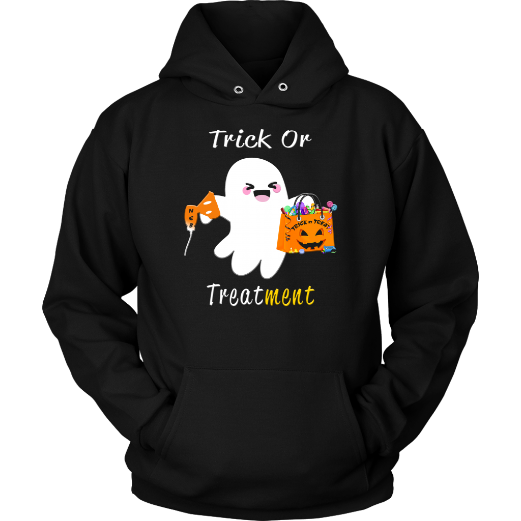 Halloween Respiratory Therapy Gifts | RT Trick or Treatment Hoodie-T-shirt-TD Gift Solutions.com