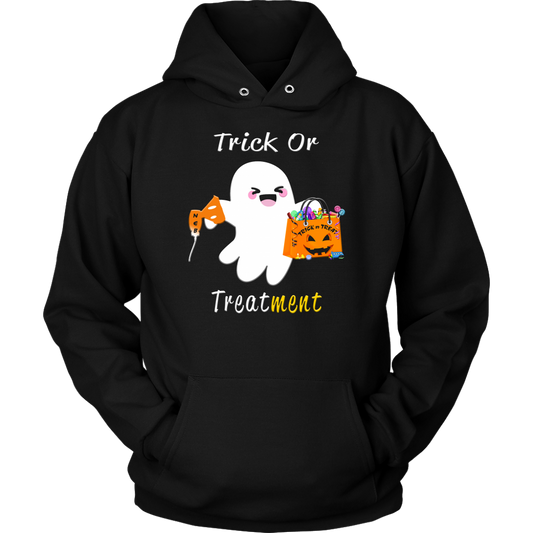 Halloween Respiratory Therapy Gifts | RT Trick or Treatment Hoodie-T-shirt-TD Gift Solutions.com