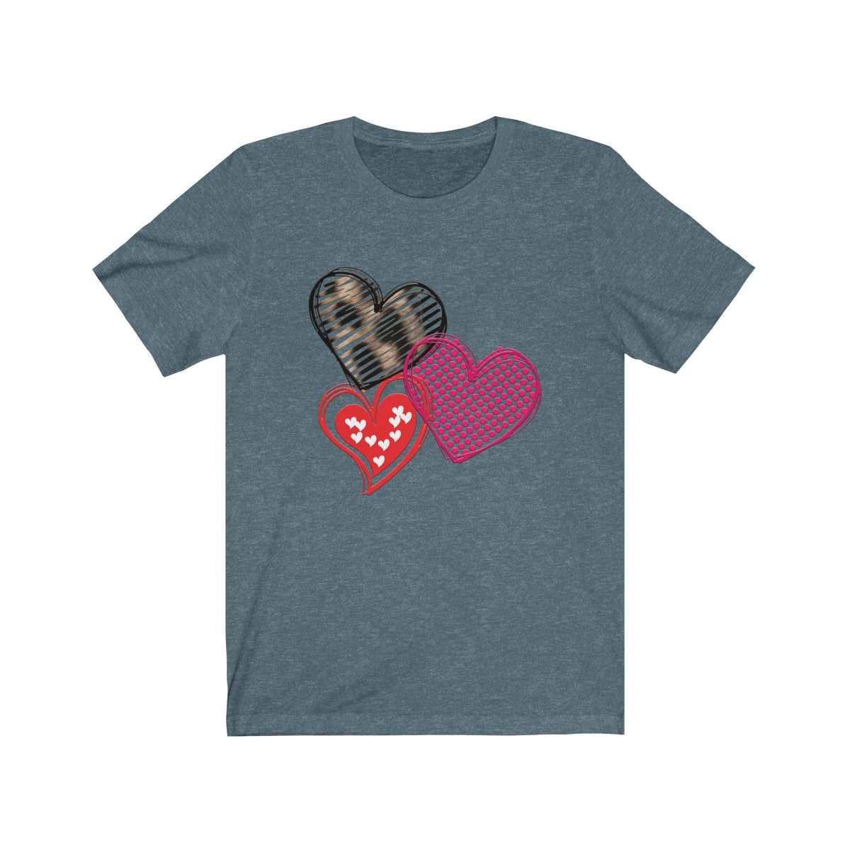 Valentines Day Tshirt | Wild Hearts Bella and Cavas TShirt-T-Shirt-TD Gift Solutions.com