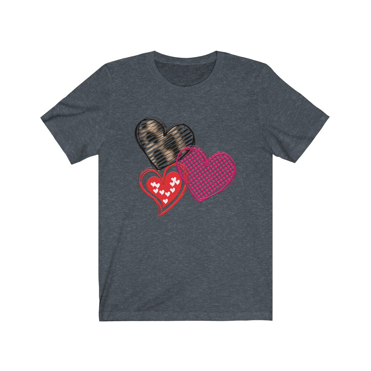 Valentines Day Tshirt | Wild Hearts Bella and Cavas TShirt-T-Shirt-TD Gift Solutions.com