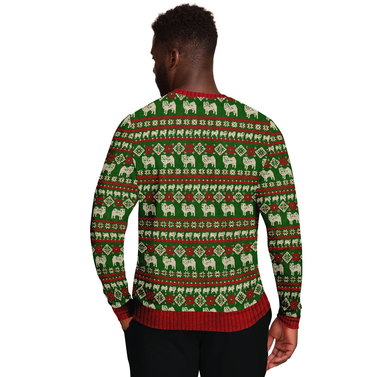 Ugly Christmas Sweatshirt | Bah HumPug Ugly Christmas Sweatshirt-TD Gift Solutions.com