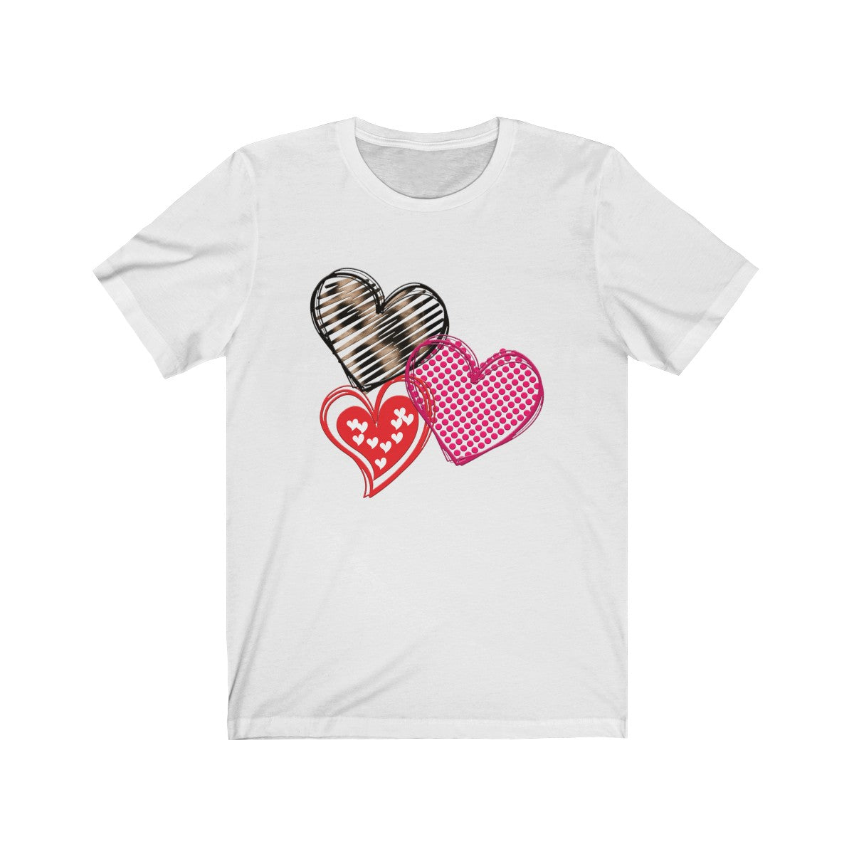 Valentines Day Tshirt | Wild Hearts Bella and Cavas TShirt-T-Shirt-TD Gift Solutions.com