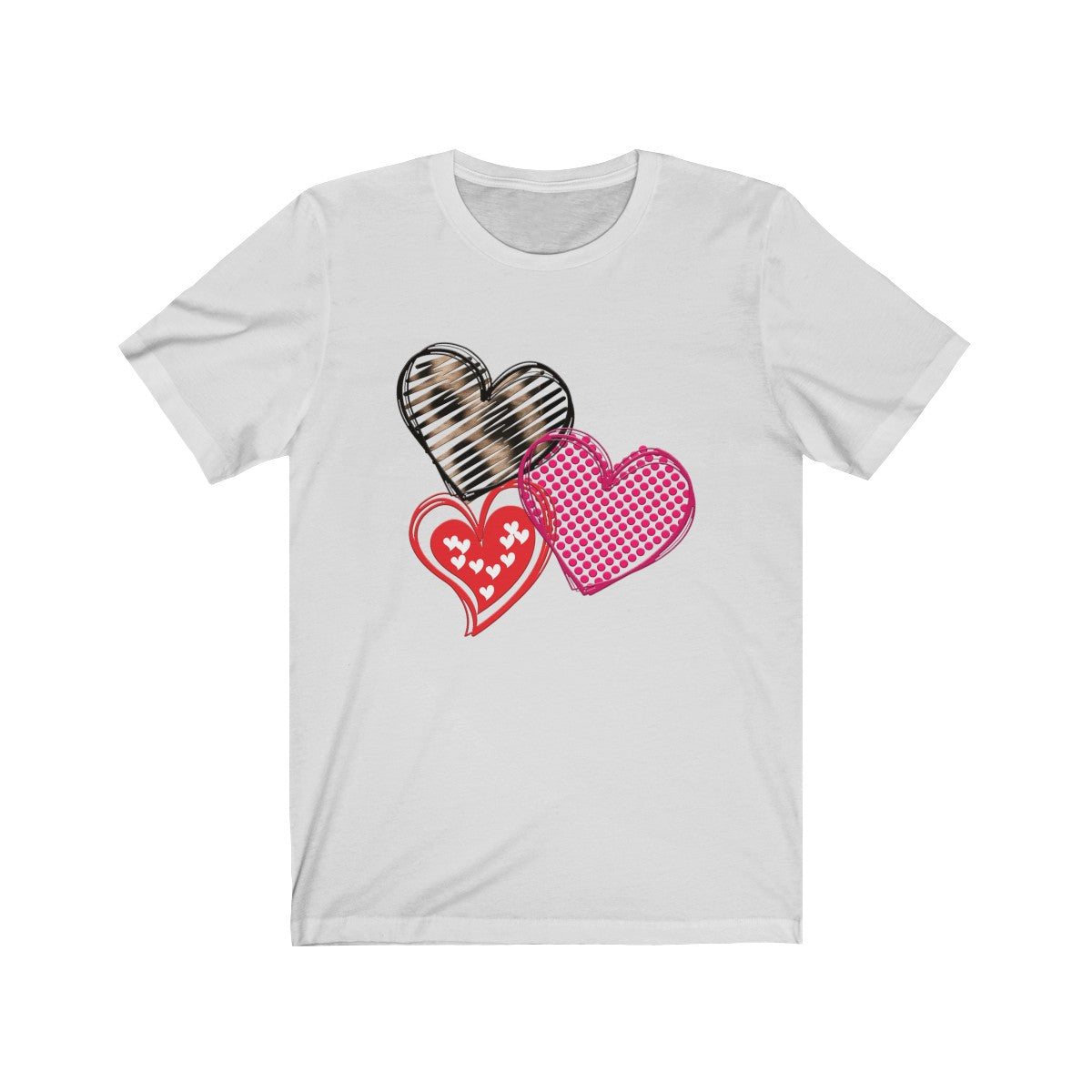 Valentines Day Tshirt | Wild Hearts Bella and Cavas TShirt-T-Shirt-TD Gift Solutions.com
