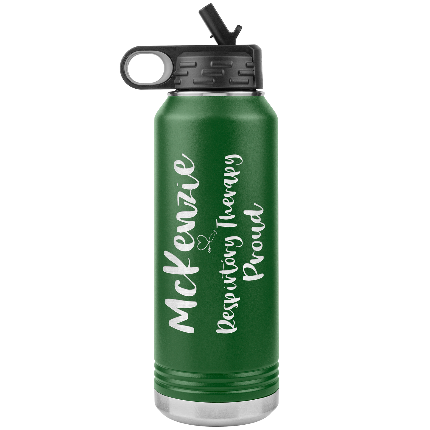 Respiratory Care Week Gifts | Personalized 32 oz Respiratory Therapy Proud Water Bottle-Tumblers-TD Gift Solutions.com