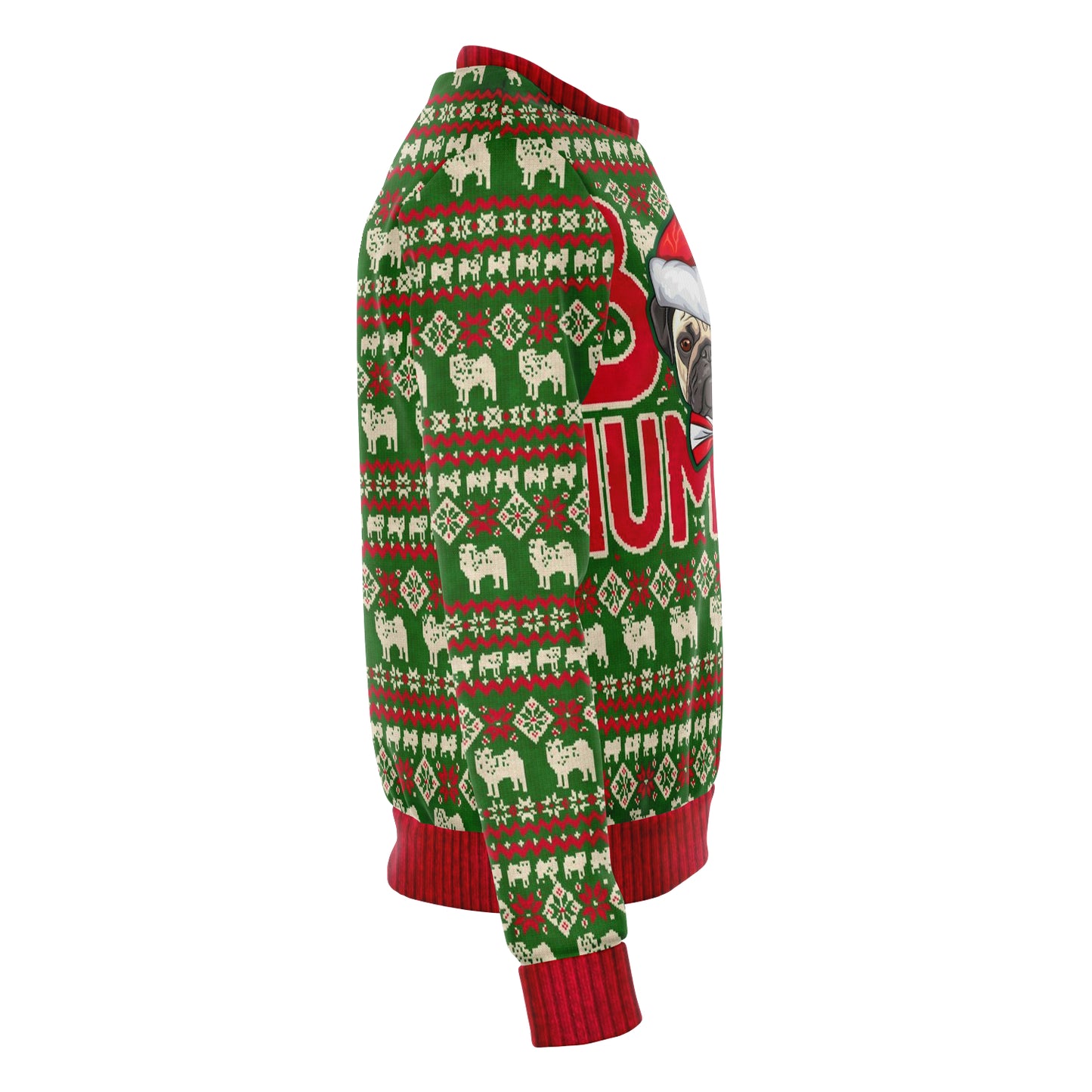 Ugly Christmas Sweatshirt | Bah HumPug Ugly Christmas Sweatshirt-TD Gift Solutions.com