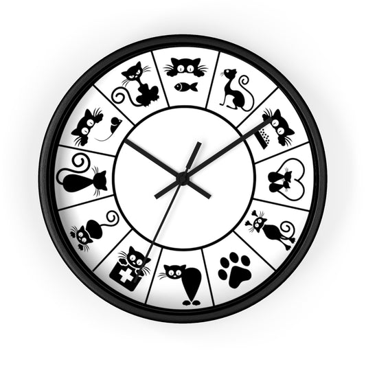 Cat Gear :: Cat Lovers Wall Clock - Home Decor