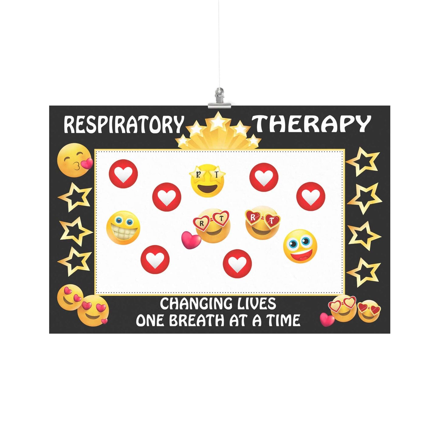 Black Respiratory Care Week Photo Prop Frame-TD Gift Solutions.com