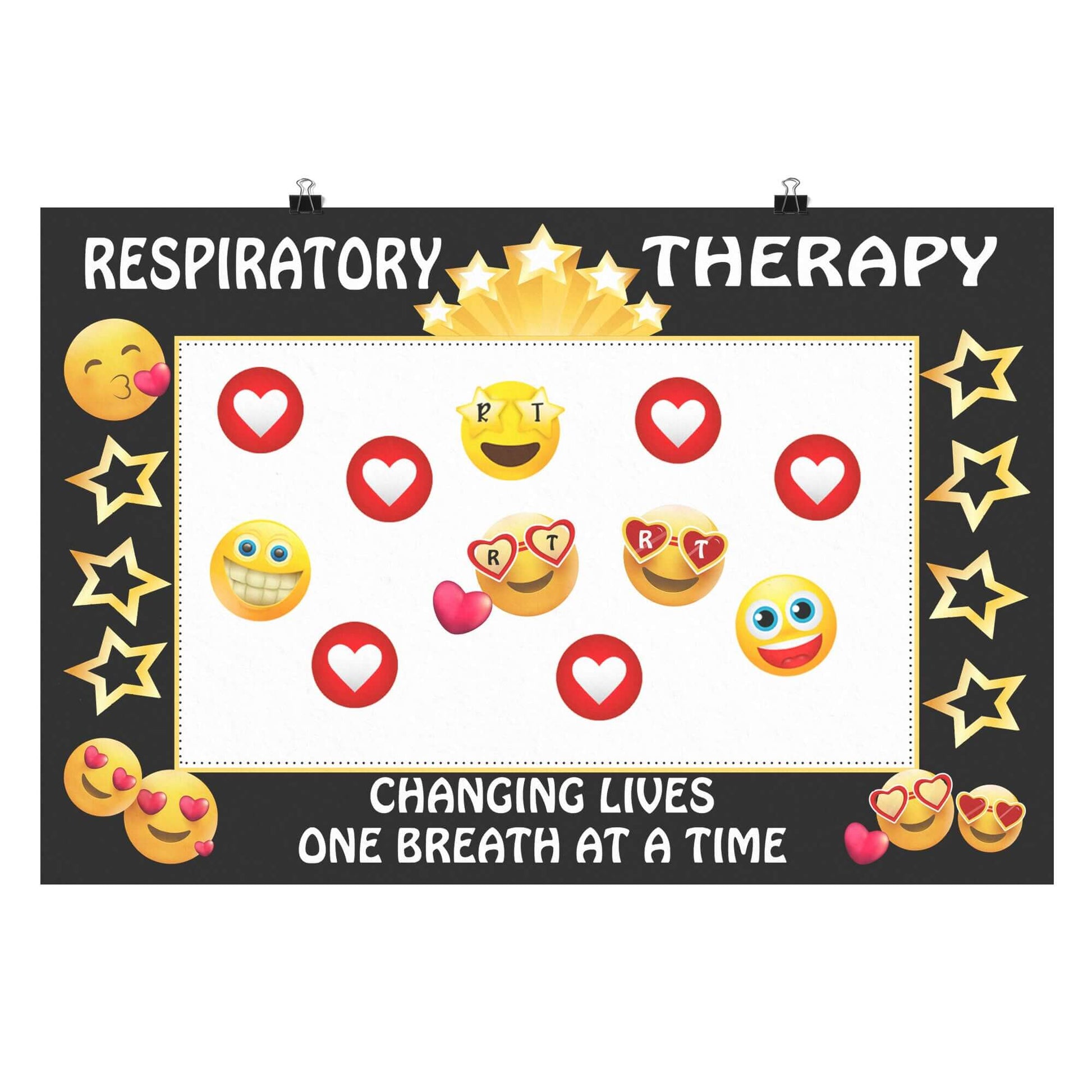 Black Respiratory Care Week Photo Prop Frame-TD Gift Solutions.com