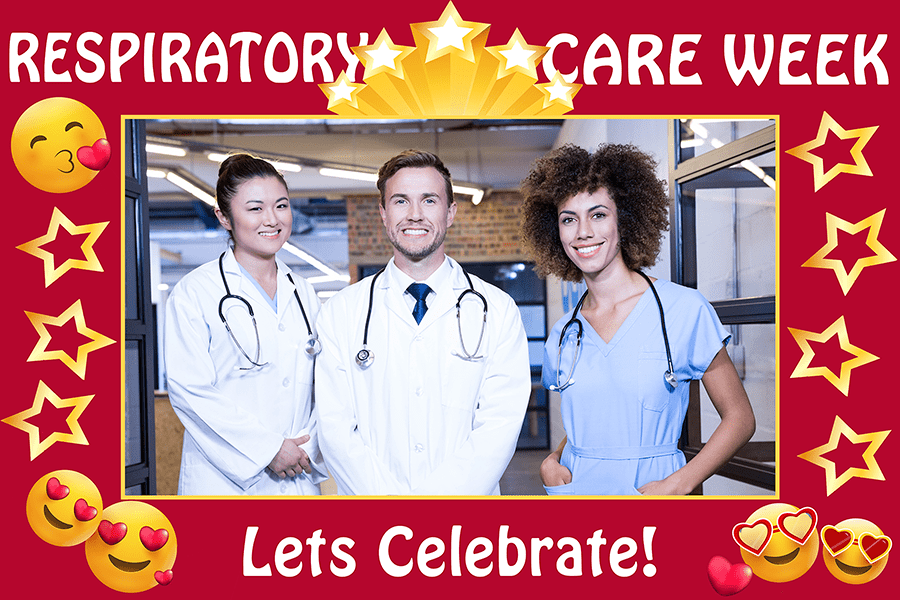 New Respiratory Therapist | Let's Celebrate Respiratory Care Week Photo Prop Frame - Photo Booth Frame