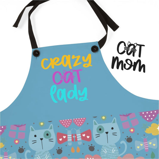 Aprons For Women | Crazy Cat Lady Apron-Aprons-TD Gift Solutions.com