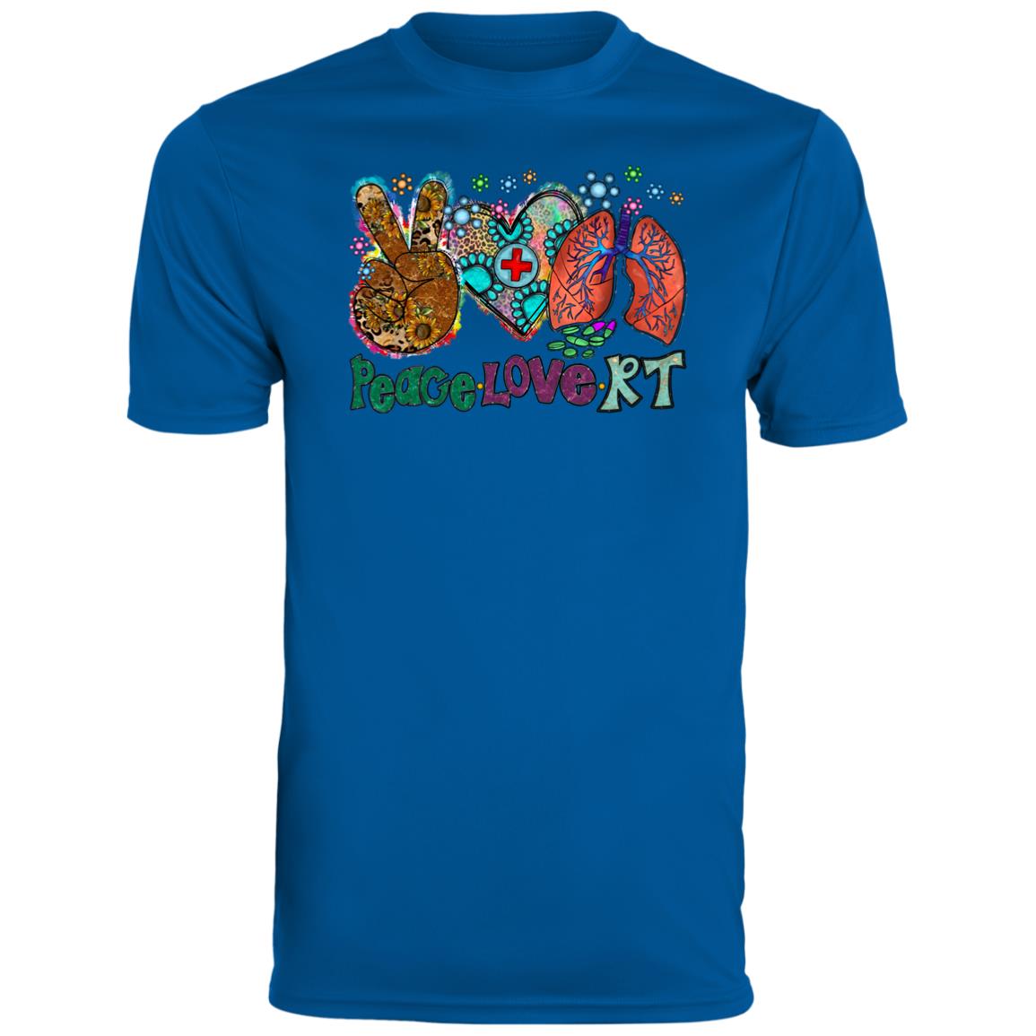 Peace Love Respiratory Moisture-Wicking Tee-TD Gift Solutions.com