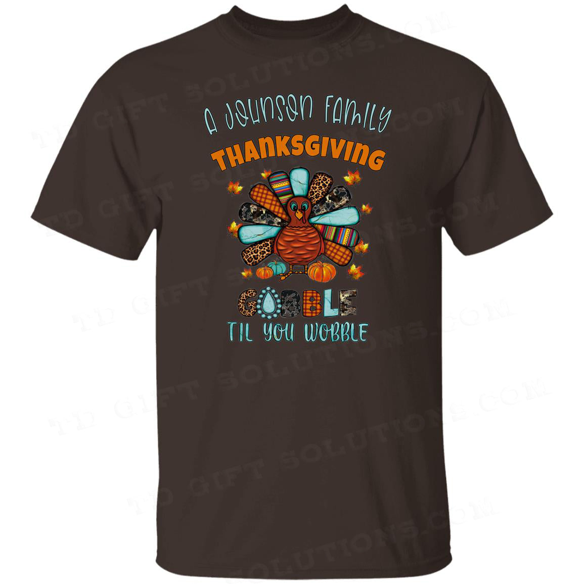 Personalized Matching Thanksgiving Family T-Shirts-TD Gift Solutions.com