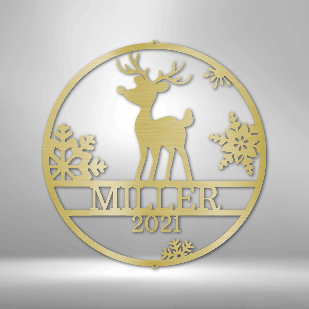 Rudolph's Monogram | Personalized Signs Metal-TD Gift Solutions.com