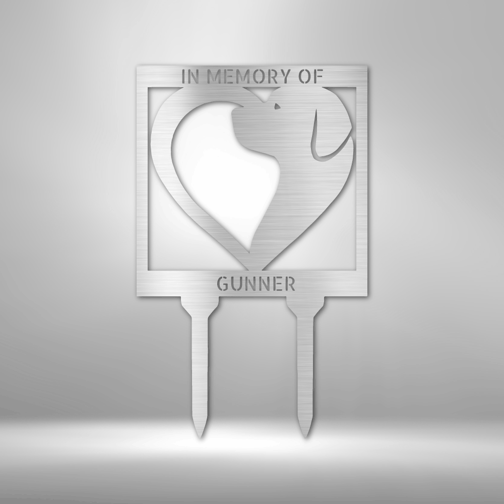 Dog Love Stake - Steel Sign-TD Gift Solutions.com