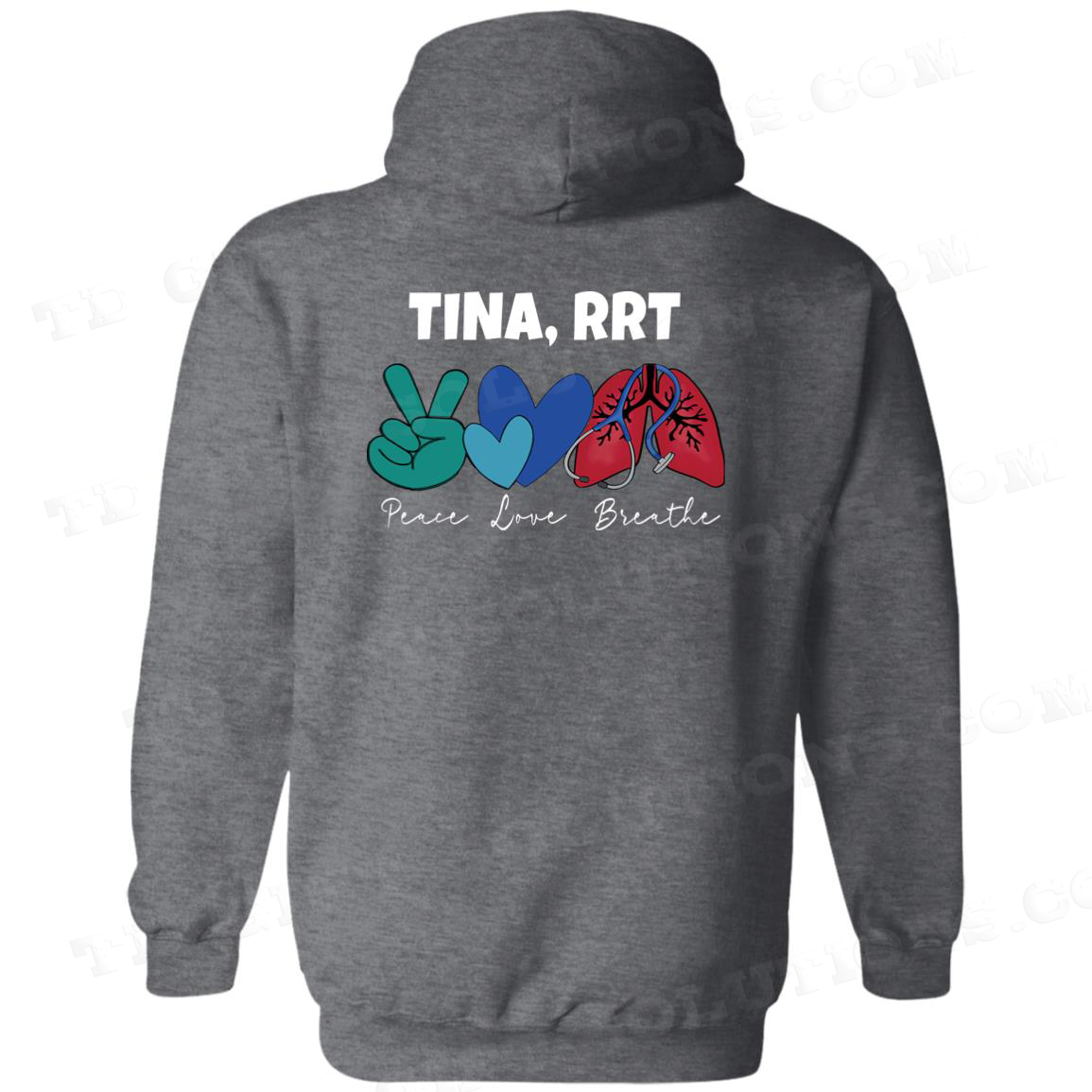 Respiratory Care Week Personalized Pullover Hoodie-TD Gift Solutions.com