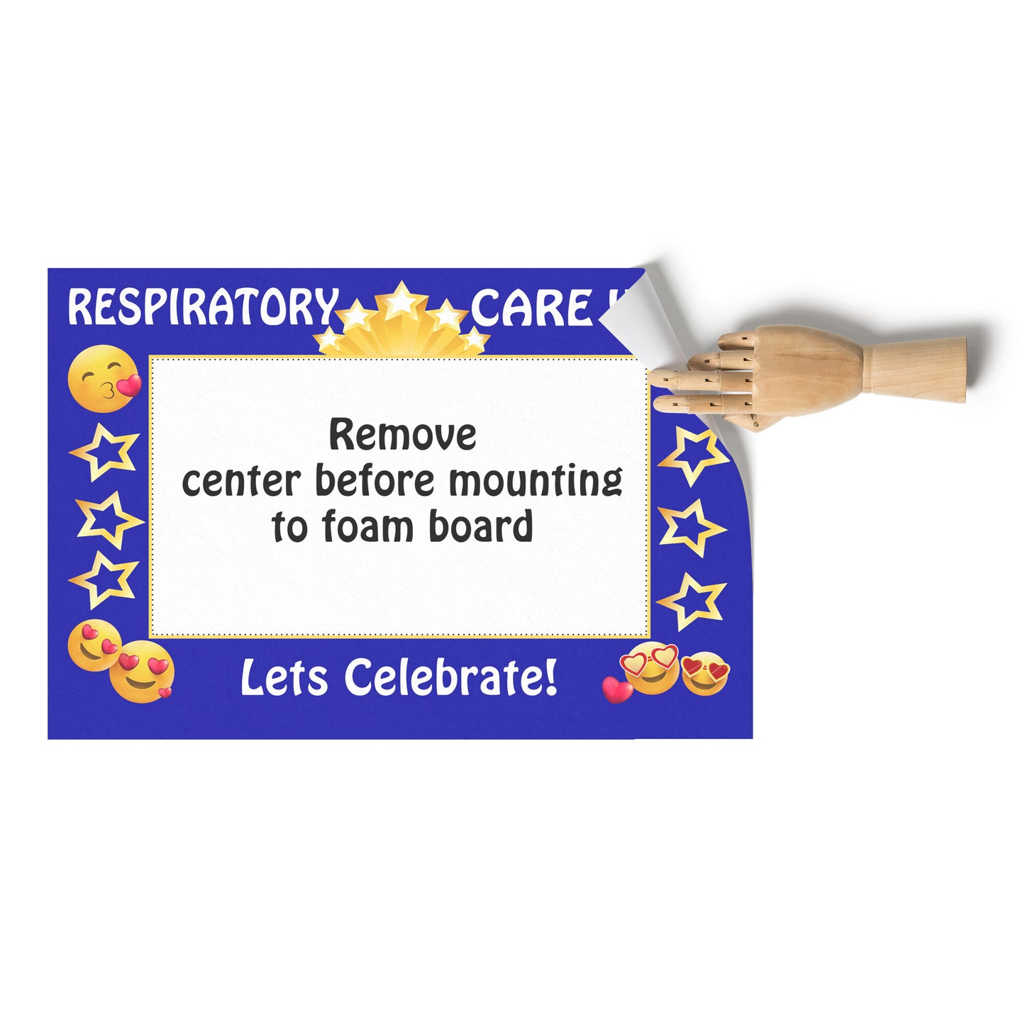 Respiratory Therapy Life | Respiratory Care Week Blue Emoji Theme Photo Prop-TD Gift Solutions.com