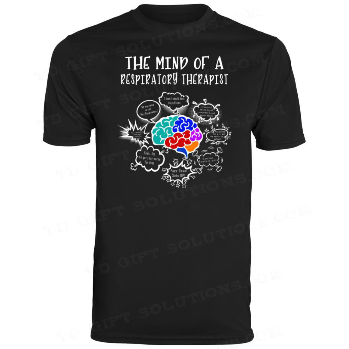 The Mind Of A Respiratory Therapist Moisture-Wicking T-Shirts-TD Gift Solutions.com