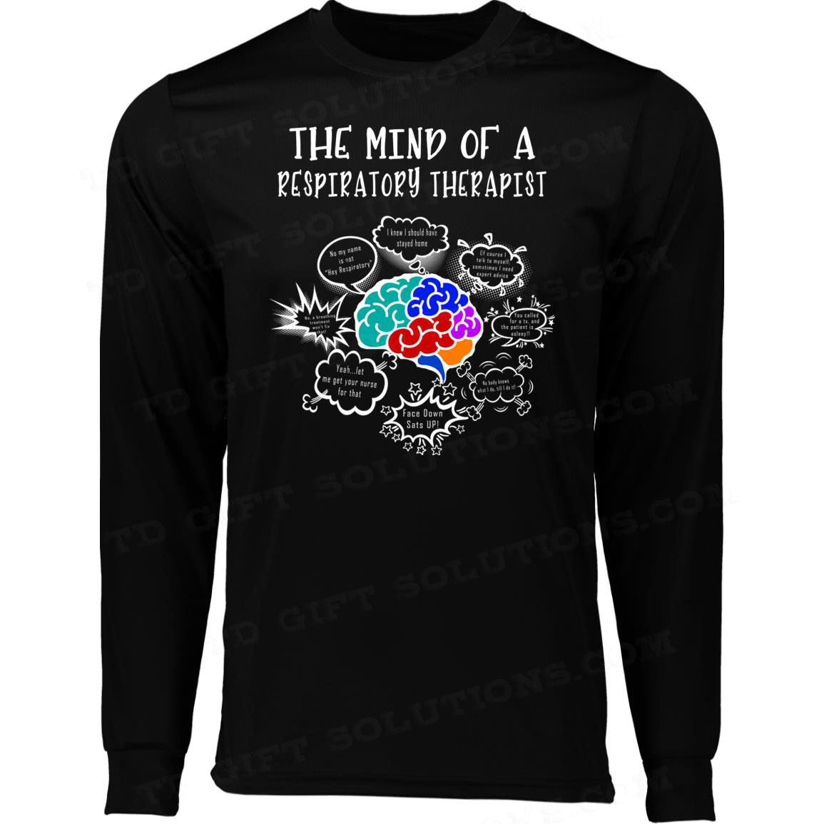 The Mind Of A Respiratory Therapist Moisture-Wicking T-Shirts-TD Gift Solutions.com