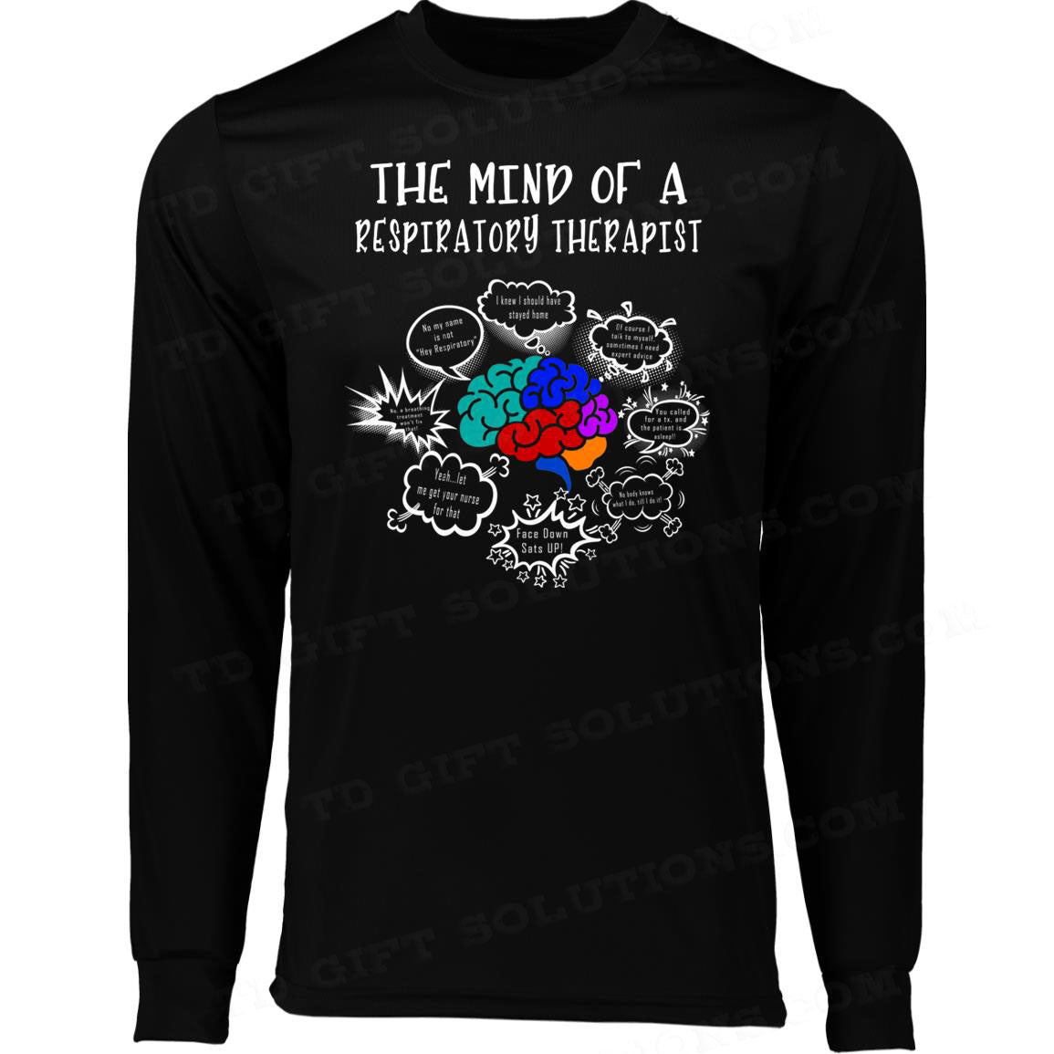 The Mind Of A Respiratory Therapist Moisture-Wicking T-Shirts-TD Gift Solutions.com