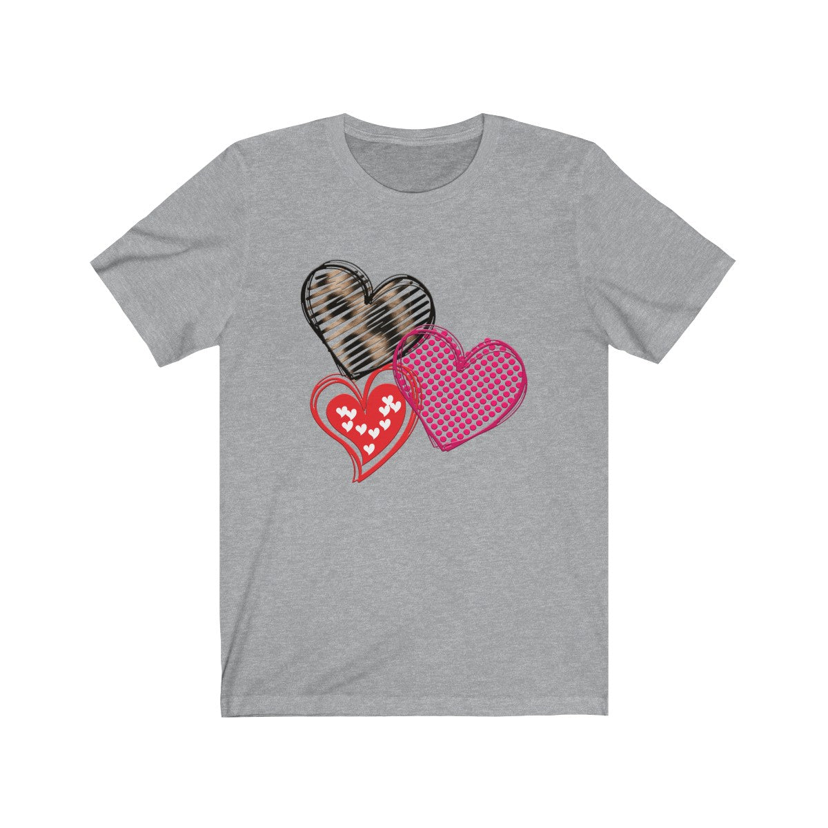 Valentines Day Tshirt | Wild Hearts Bella and Cavas TShirt-T-Shirt-TD Gift Solutions.com
