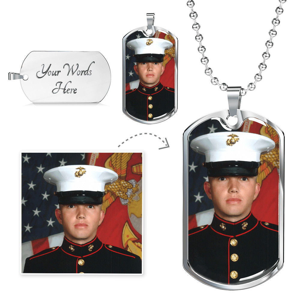 Mom Gift | Photo Dog Tag Necklace-Jewelry-TD Gift Solutions.com