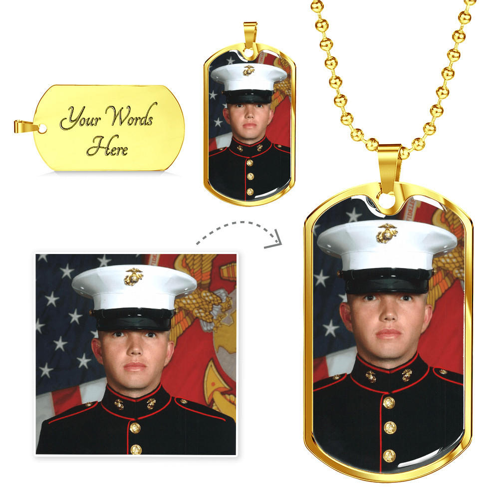 Women's Jewelry | Photo Dog Tag Necklace-Jewelry-TD Gift Solutions.com