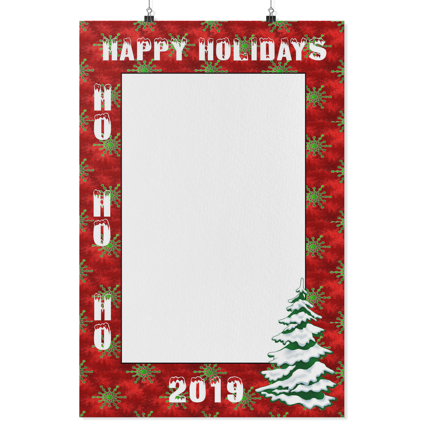 Christmas Photo Prop Frame | Happy Holidays | Christmas Party-Posters-TD Gift Solutions.com