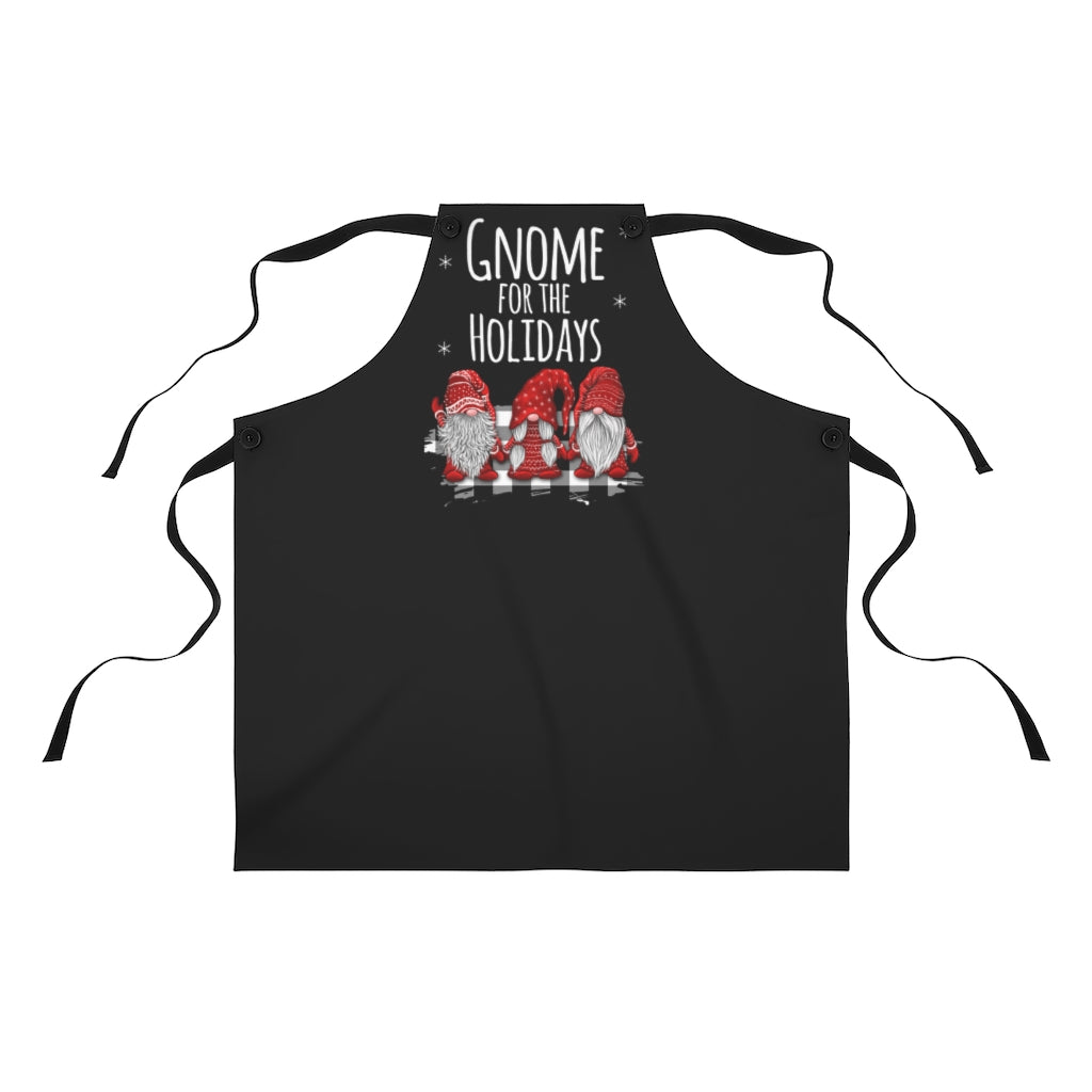 Black Aprons | I'll Be Gnome For The Holidays Christmas Apron-Aprons-TD Gift Solutions.com