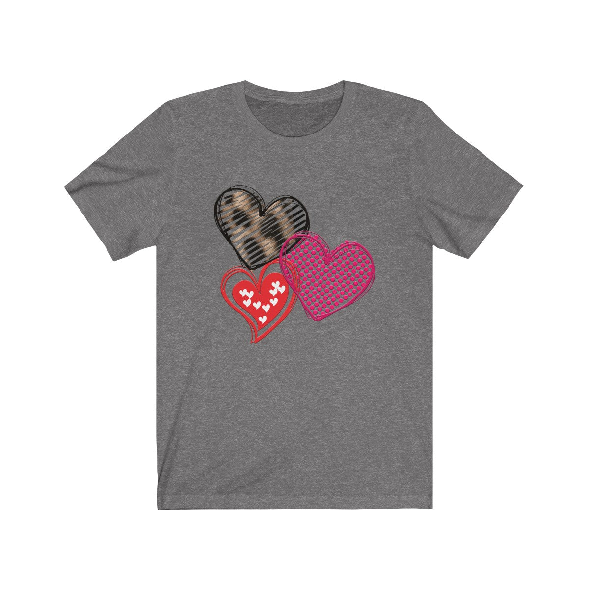 Valentines Day Tshirt | Wild Hearts Bella and Cavas TShirt-T-Shirt-TD Gift Solutions.com