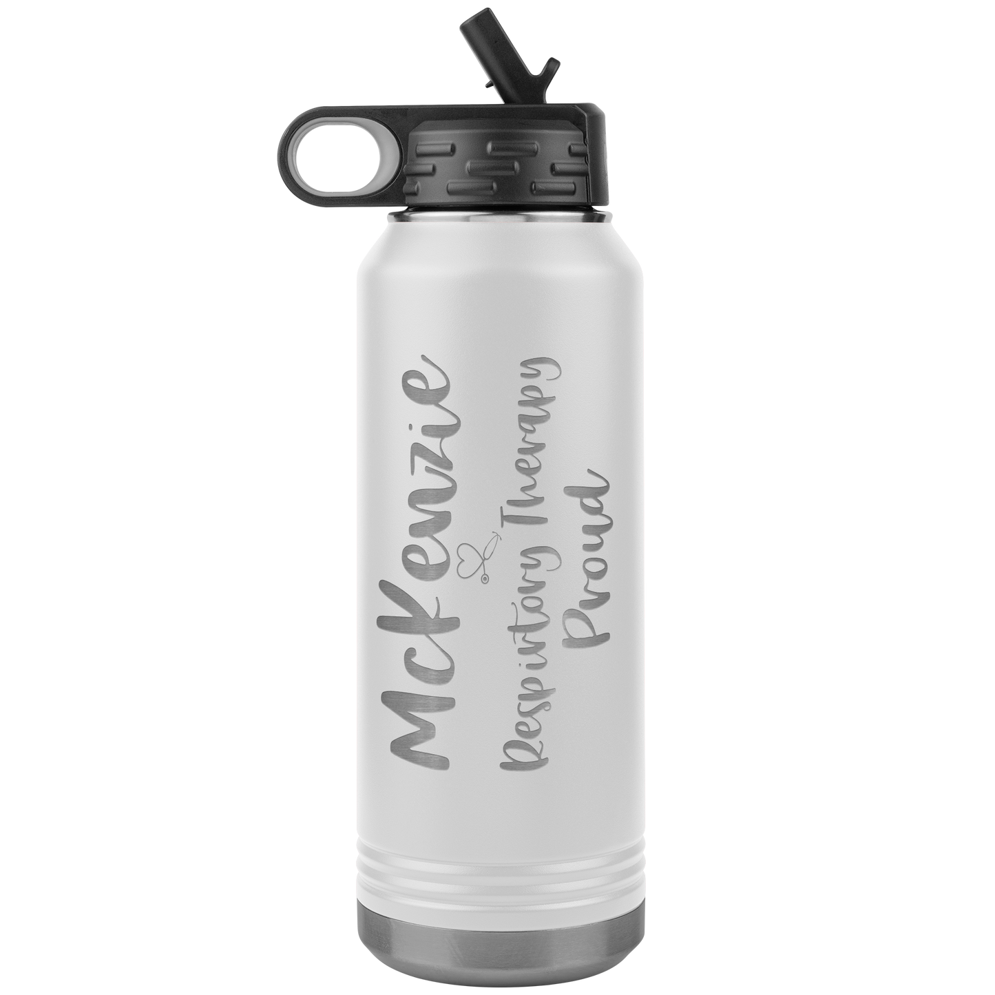 Respiratory Care Week Gifts | Personalized 32 oz Respiratory Therapy Proud Water Bottle-Tumblers-TD Gift Solutions.com