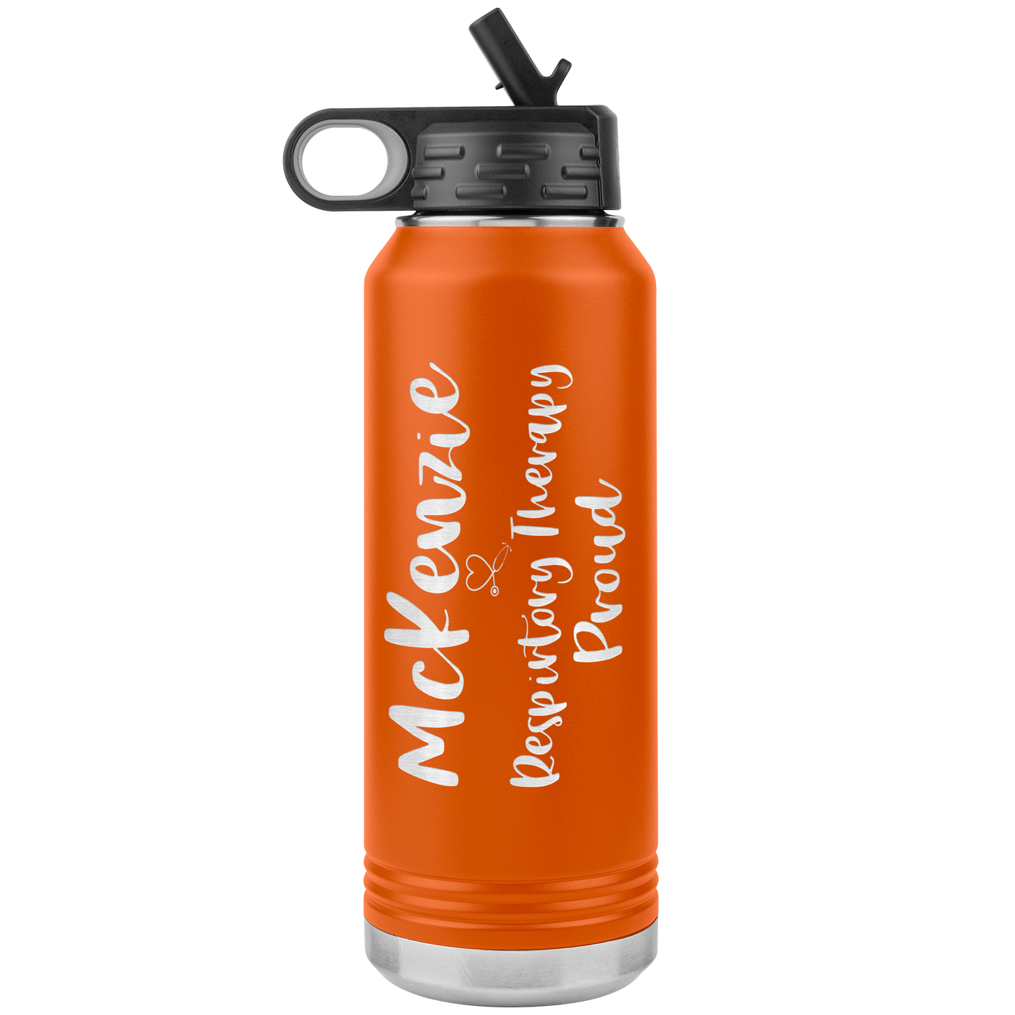 Respiratory Care Week Gifts | Personalized 32 oz Respiratory Therapy Proud Water Bottle-Tumblers-TD Gift Solutions.com