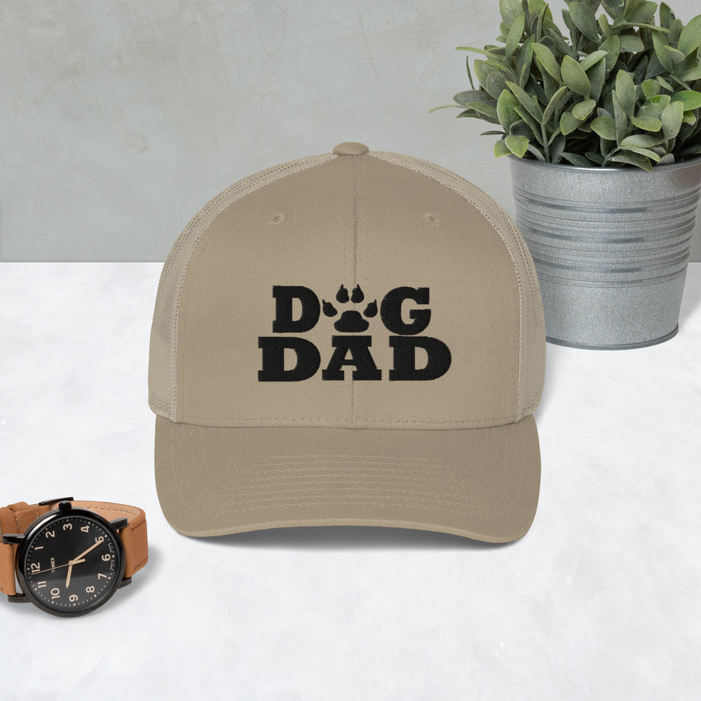 Dad Gifts | Trucker Style Paw Print Dog Dad Cap-TD Gift Solutions.com