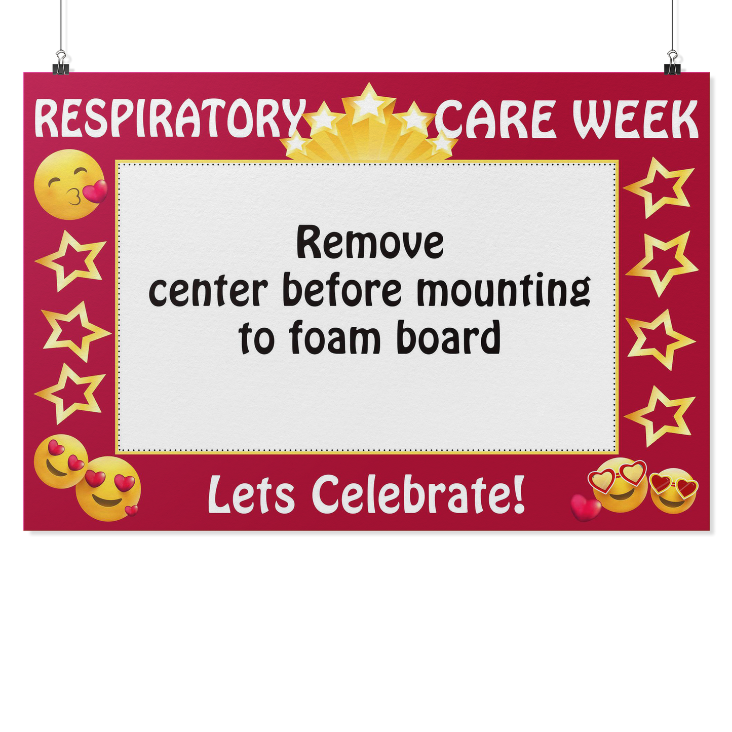 New Respiratory Therapist | Let's Celebrate Respiratory Care Week Photo Prop Frame - Photo Booth Frame