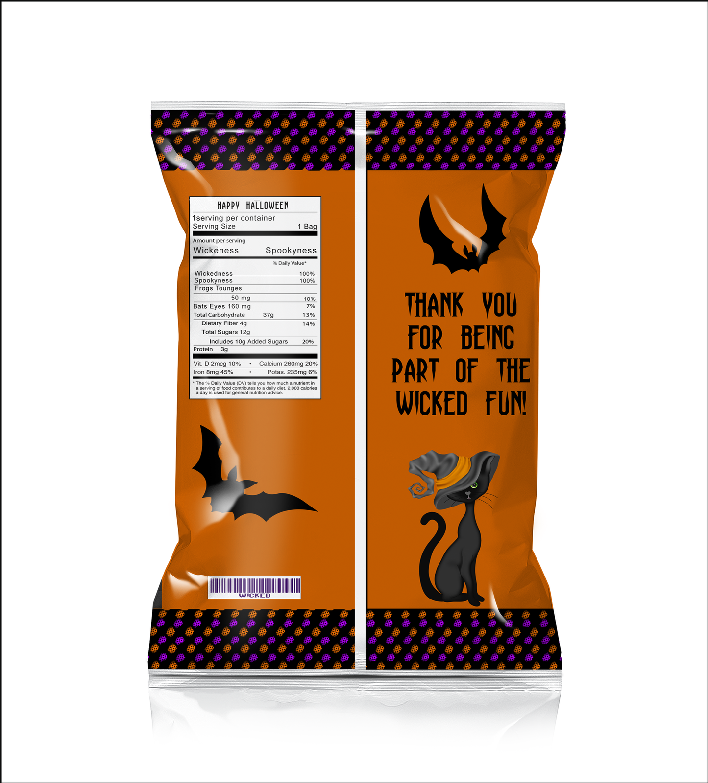Party Gear | You Call Me Wicked Chip Bag Favors - Chip Bag Favors