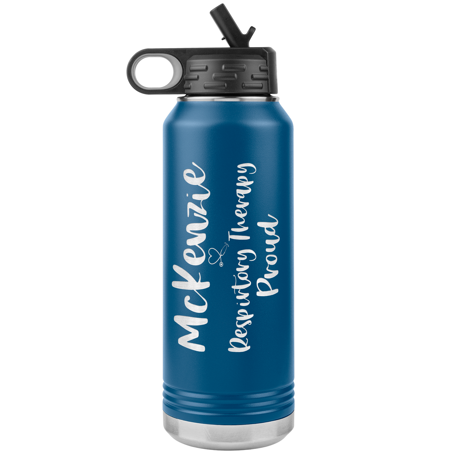 Respiratory Care Week Gifts | Personalized 32 oz Respiratory Therapy Proud Water Bottle-Tumblers-TD Gift Solutions.com