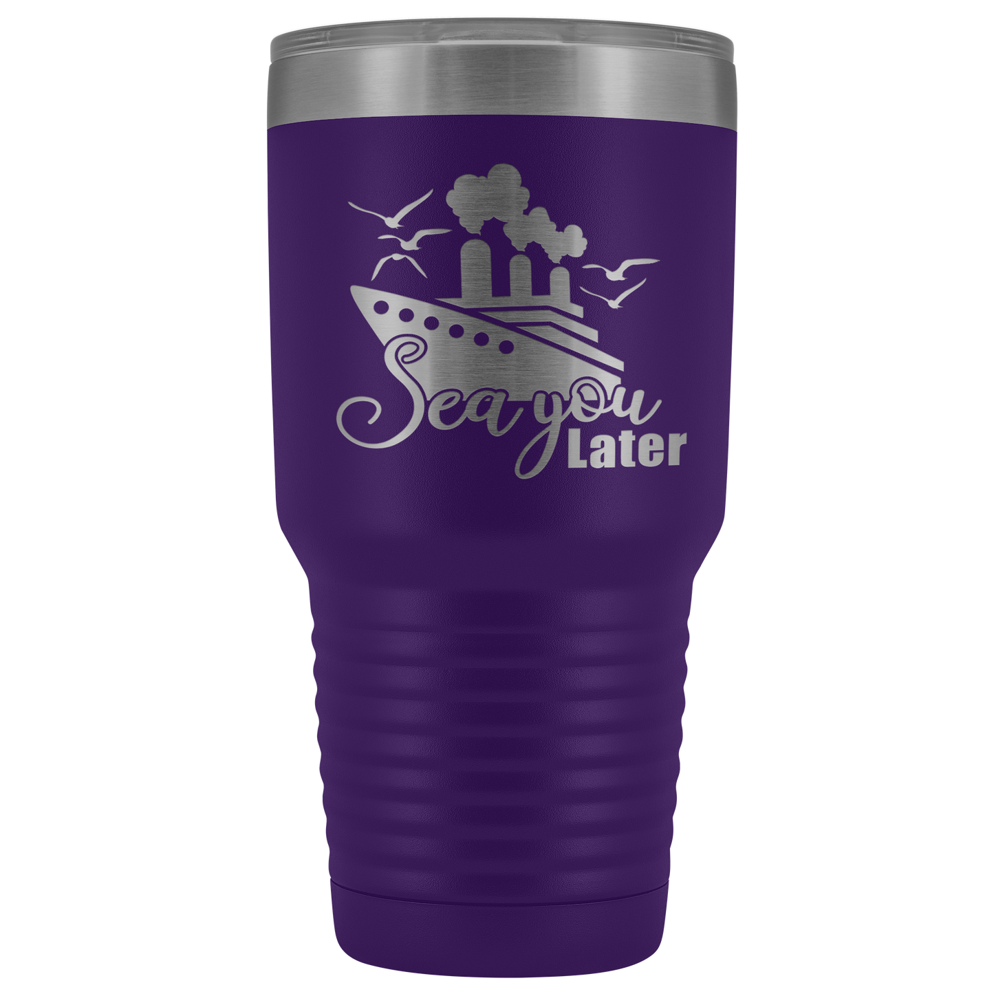 Cruise Addict | Sea You Later 30 oz Cruise Themed Tumbler - Tumblers