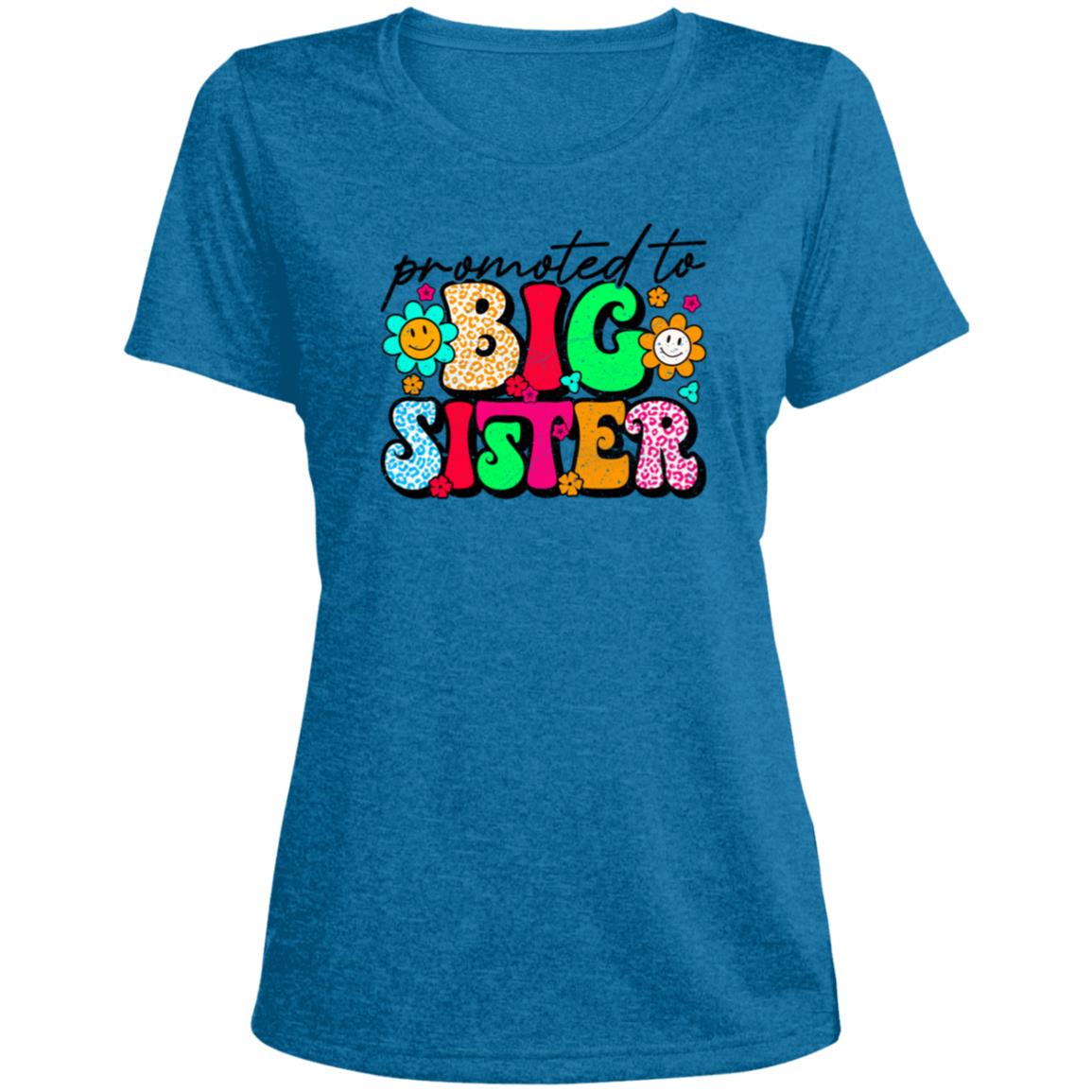Promoted To Big Sister Short Sleeve Heather T-Shirt-TD Gift Solutions.com