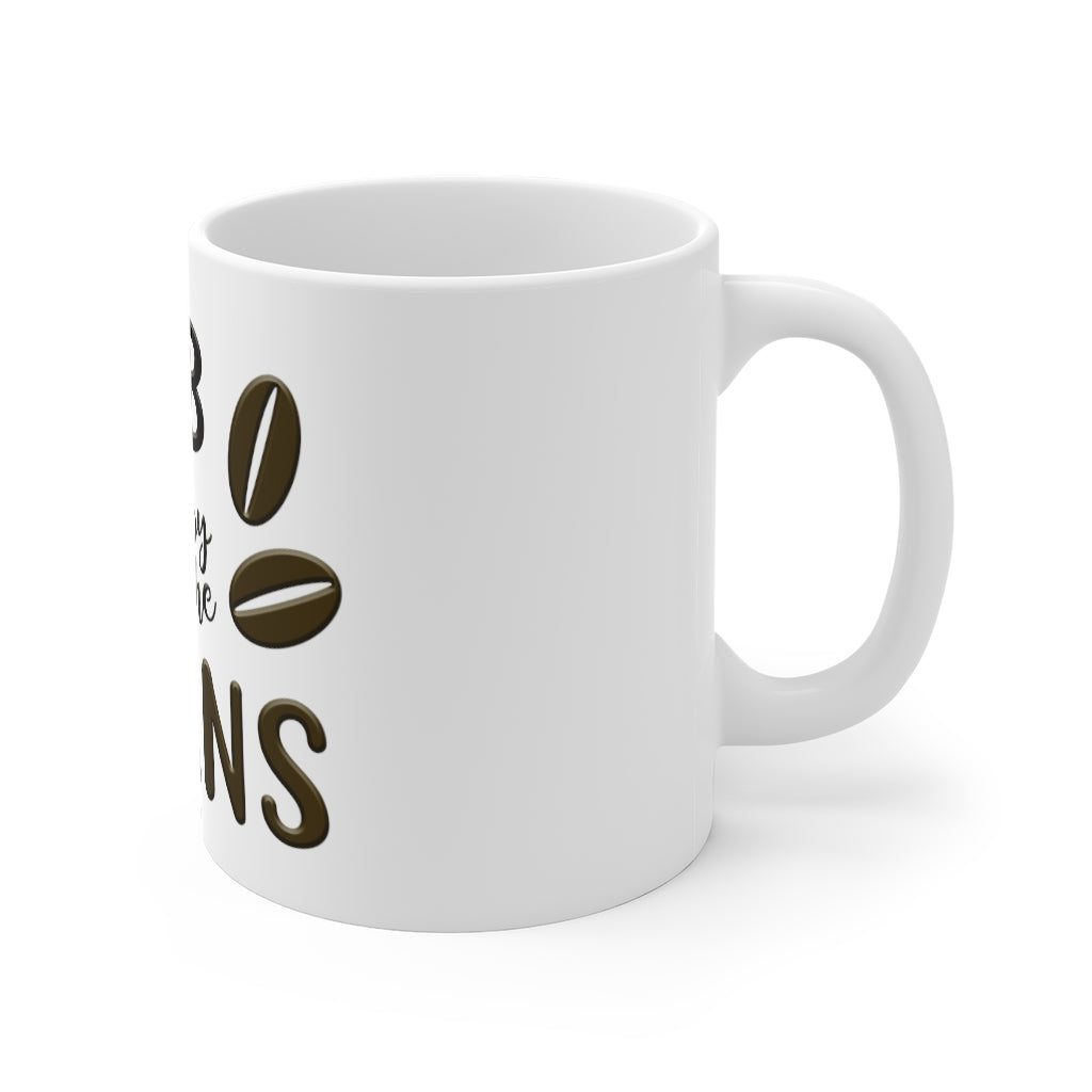 Funny Coffee Mugs | Grab Life By The Beans 11oz Mug-Mug-TD Gift Solutions.com