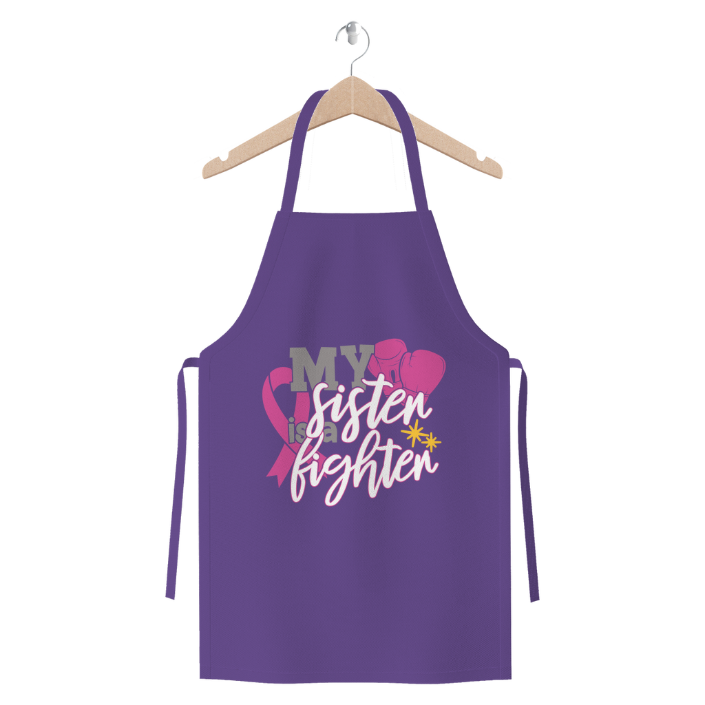 My Sister Is A Fighter 2 Premium Jersey Apron-Apparel-TD Gift Solutions.com